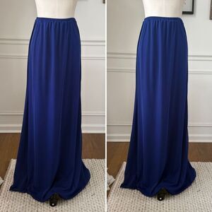 Xscape Royal Blue Formal Straight Maxi Skirt Stretchy 6